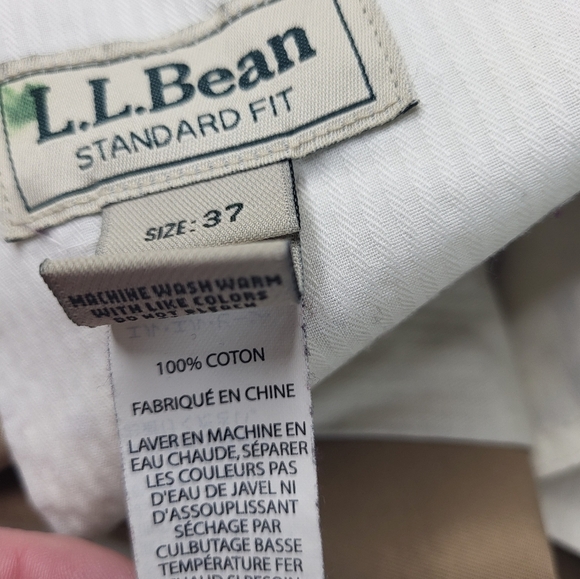 L.L Bean Dress Pants. 100% Cotton. Size 37. Item # 0KGD4 - Picture 5 of 11